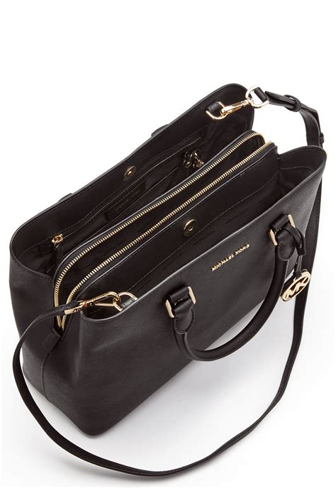 michael kors black satchel handbag|michael kors small satchel handbag.